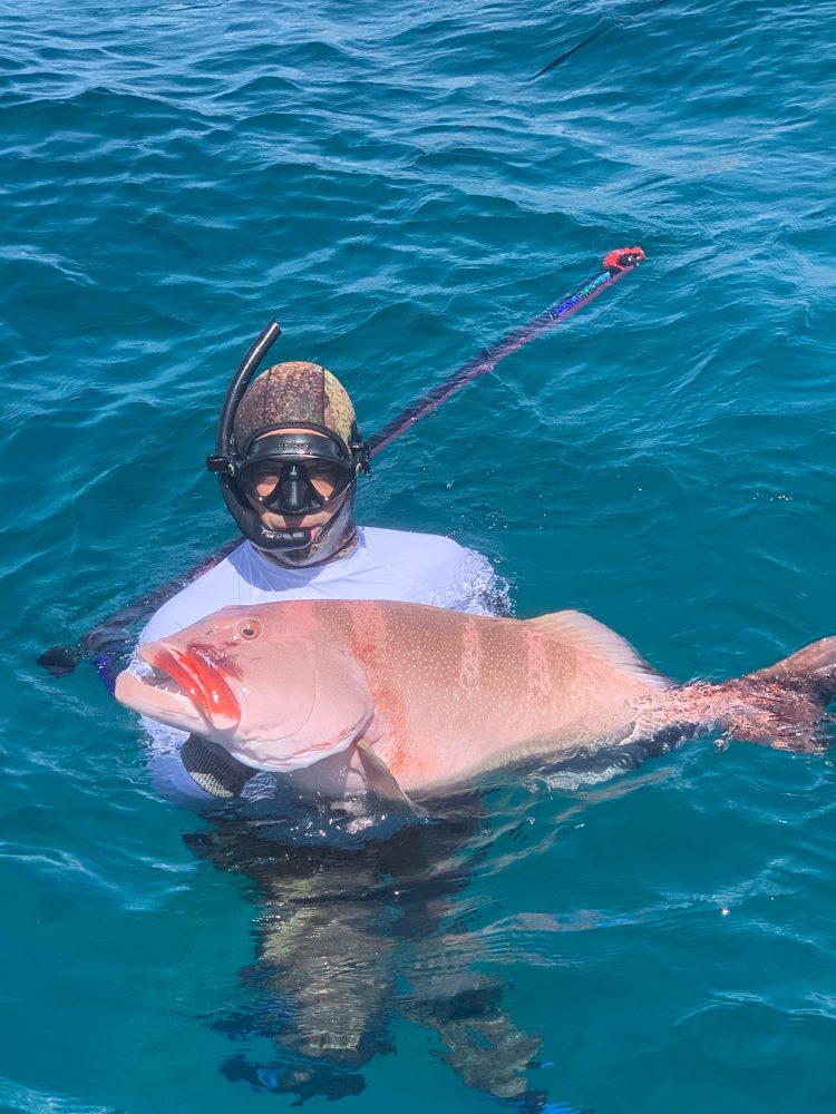 Spearfishing, Goidhoo, Maldives